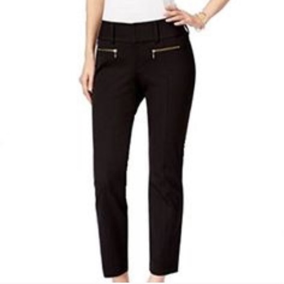 INC International Concepts Pants - INC Black Straight Leg Crop Career Dress Pants